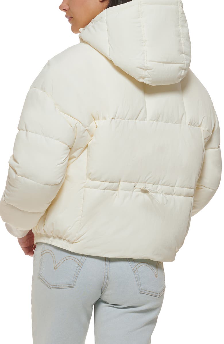 Levi's<sup>®</sup> Cinch Waist Hooded Puffer Jacket, Alternate, color,