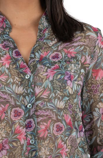 KUT from the Kloth Jasmine Chiffon Button-Up Shirt | Nordstrom