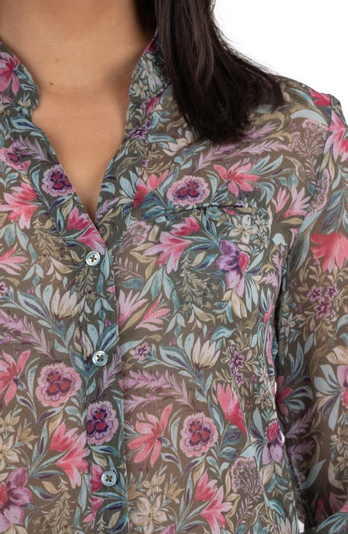 Kut From The Kloth Jasmine Chiffon Button-up Shirt