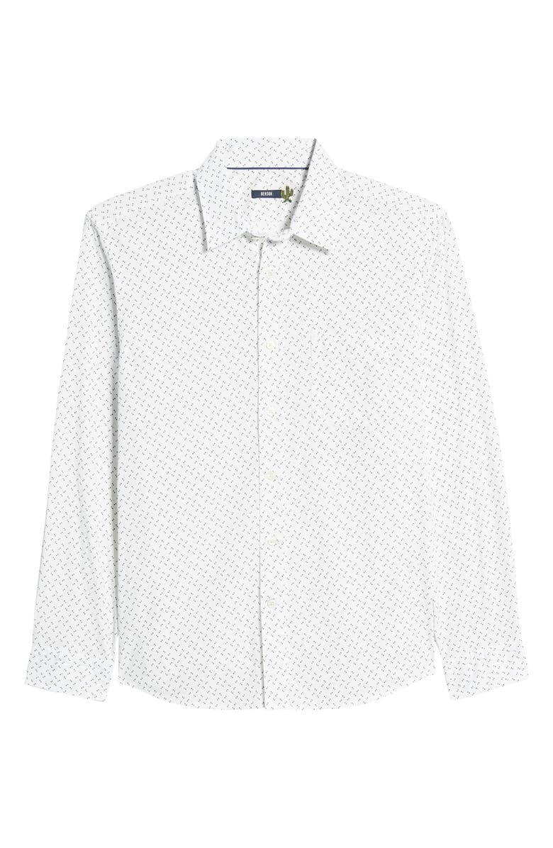 Benson Print Button-Up Shirt, Alternate, color, 