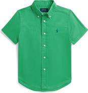 Polo Ralph Lauren Kids' Featherweight Short Sleeve Cotton Twill Button-Down Shirt