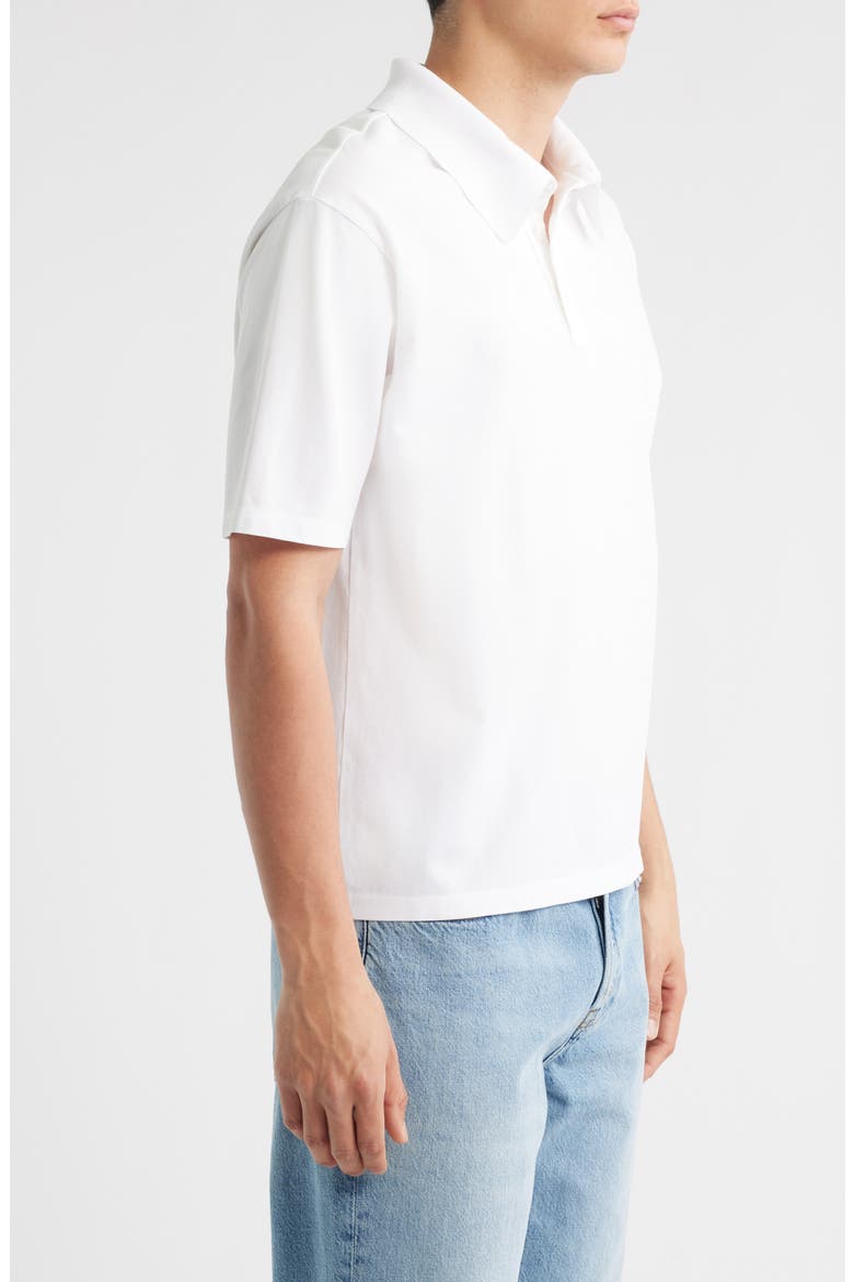 Cotton Pique Polo, Alternate, color, WHITE