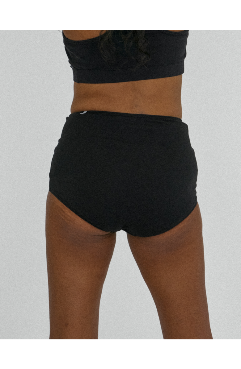 ODDOBODY Organic Cotton High Waisted Brief, Alternate, color, Midnight