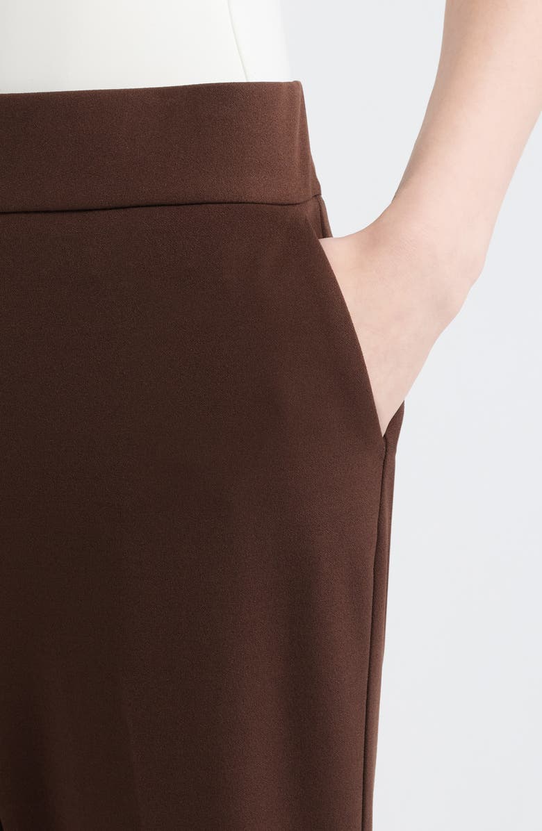 AK ANNE KLEIN Pull-On Ankle Pants, Alternate, color, Dark Chocolate