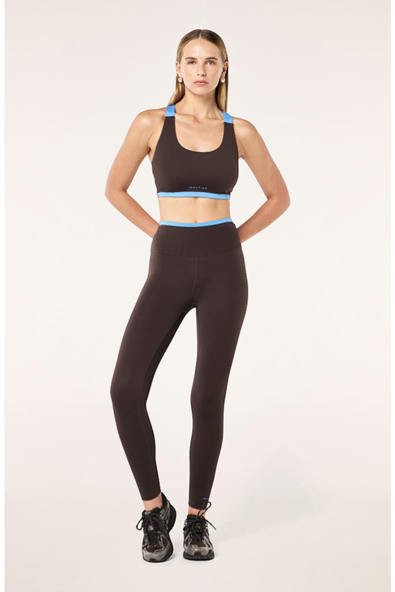 High Gate Sports Bra, Alternate, color, COFFEE/ MARINA