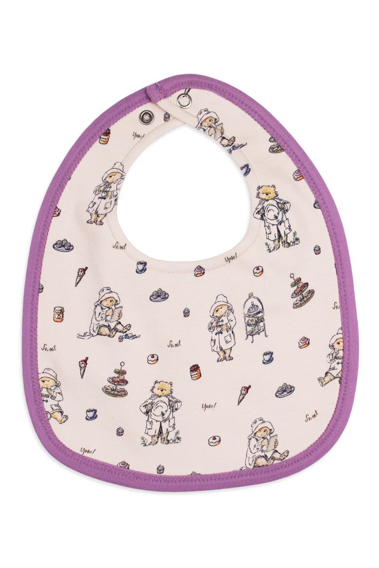 x Paddington Bear™ 2-Layer Reversible Organic Cotton Bib, Main, color, SWEET PADDINGTON