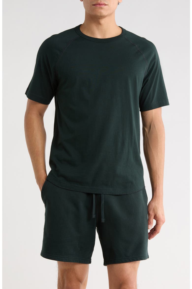Lightweight Jersey Raglan T-Shirt, Main, color, PETROL