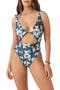 Melody Morro Bay Floral Cutout One-Piece Swimsuit