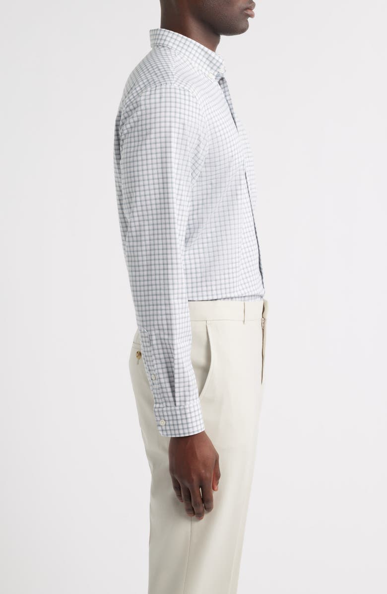 Nordstrom Payne Grid Check Button-Down Shirt, Alternate, color, White Payne Grid