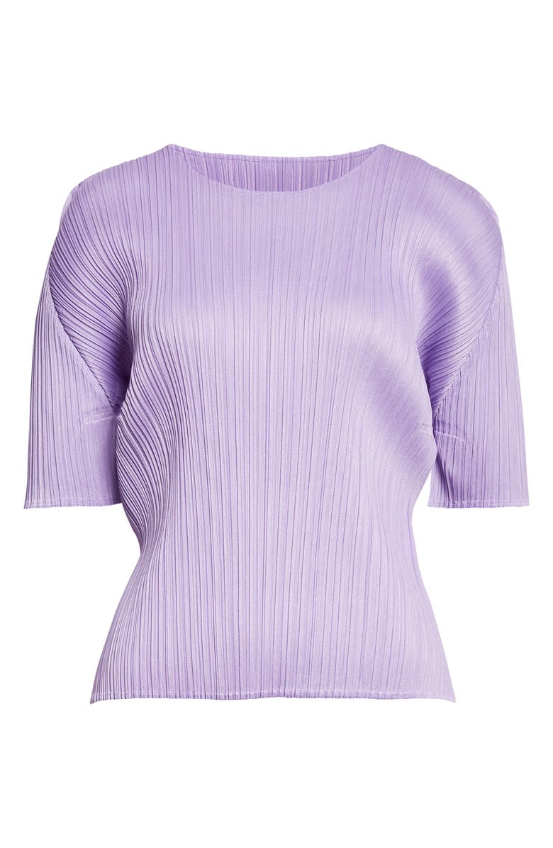 Pleats Please Issey Miyake Monthly Colors April Pleated Top, Alternate, color, Light Purple