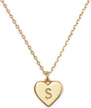 Kate Spade New York initial heart pendant necklace