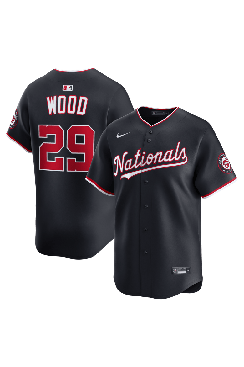 Men's Nike James Wood Navy Washington Nationals Alternate Limited Jersey, Alternate, color, Navy