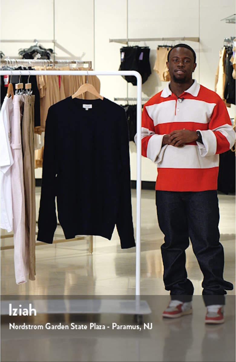 Jacquard Check Merino Wool Sweater, sales video thumbnail