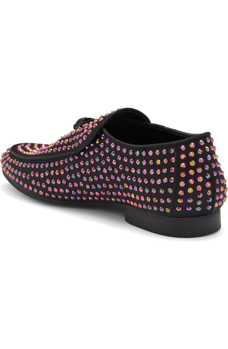 Kurt Geiger London Hugh Eagle's Head Crystal Stud Loafer, Alternate, color,