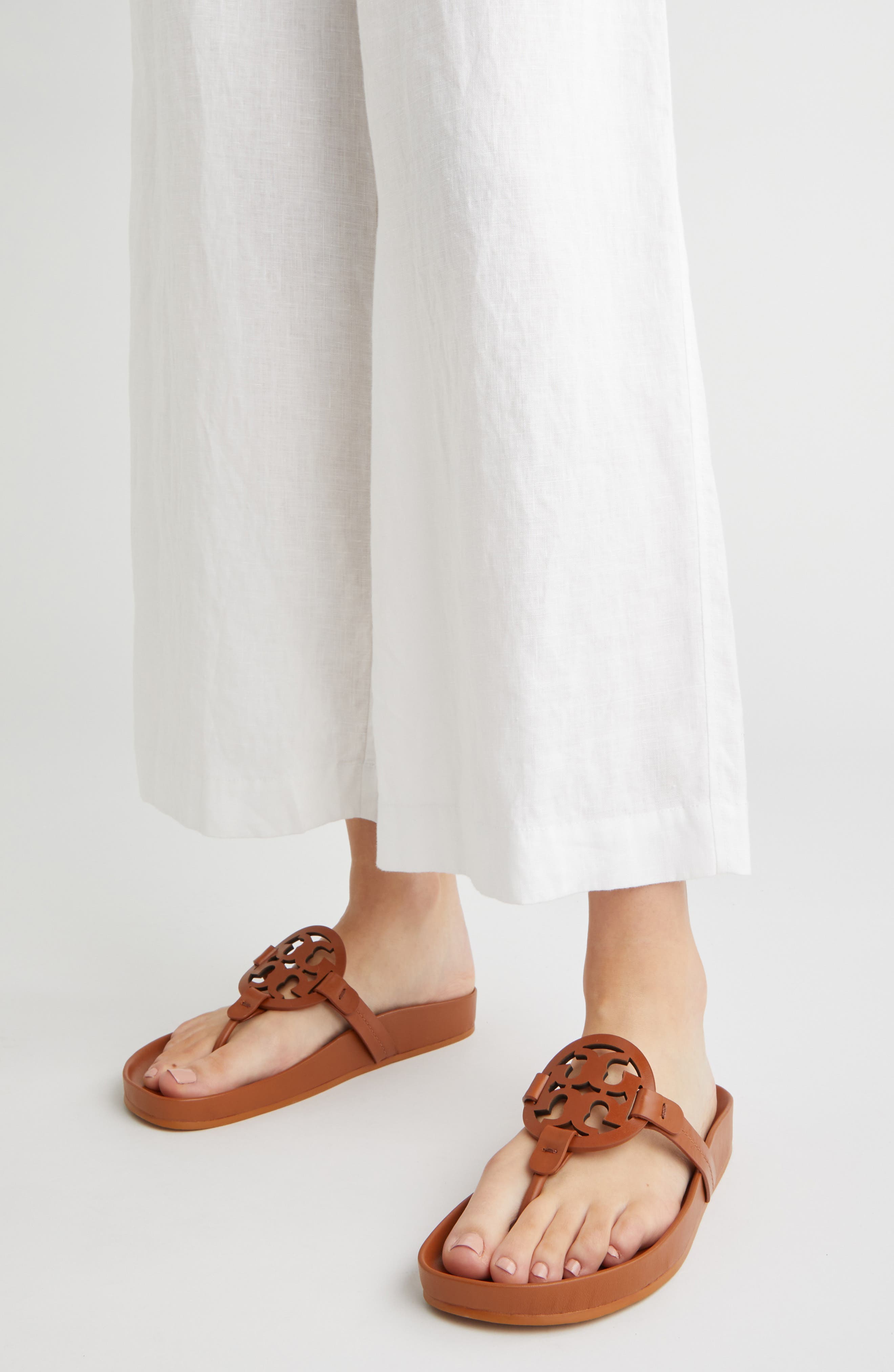 Miller Cloud Thong Sandal, Alternate, color, BOURBON MIELE