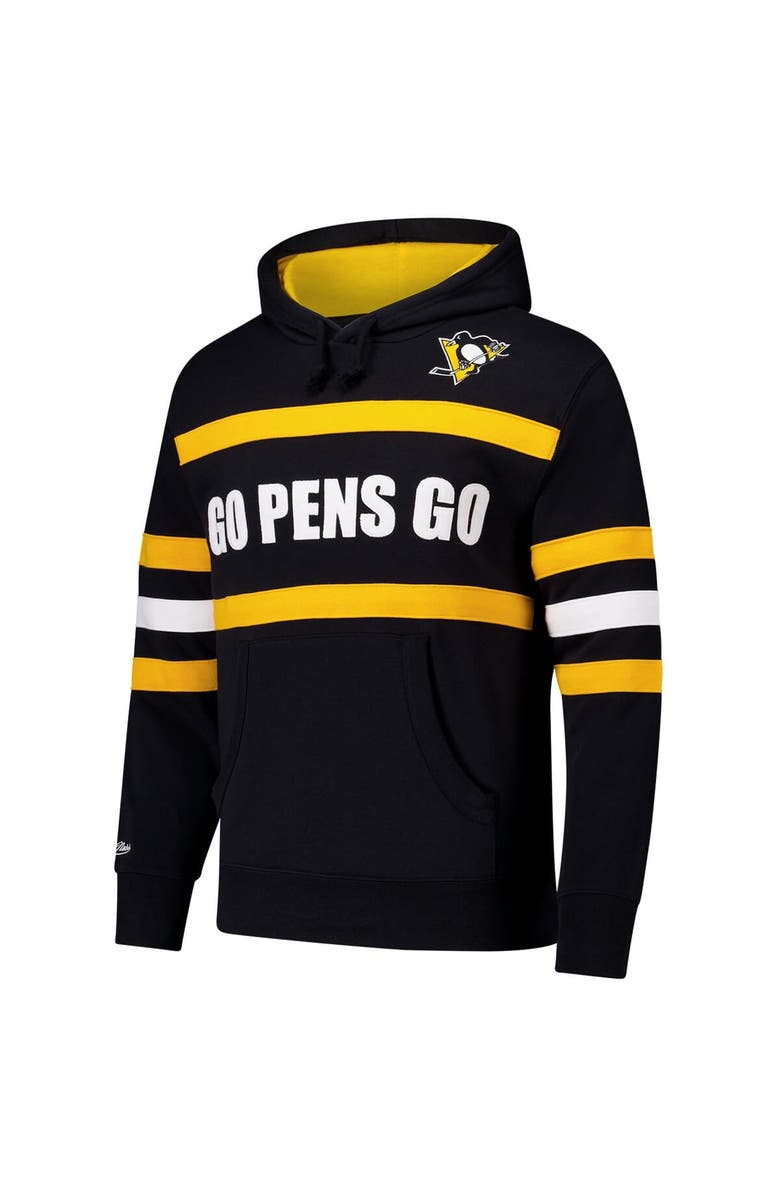 Mitchell & Ness Men's Mitchell & Ness Black Pittsburgh Penguins Head Coach Slogan Pullover Hoodie, Alternate, color, Black