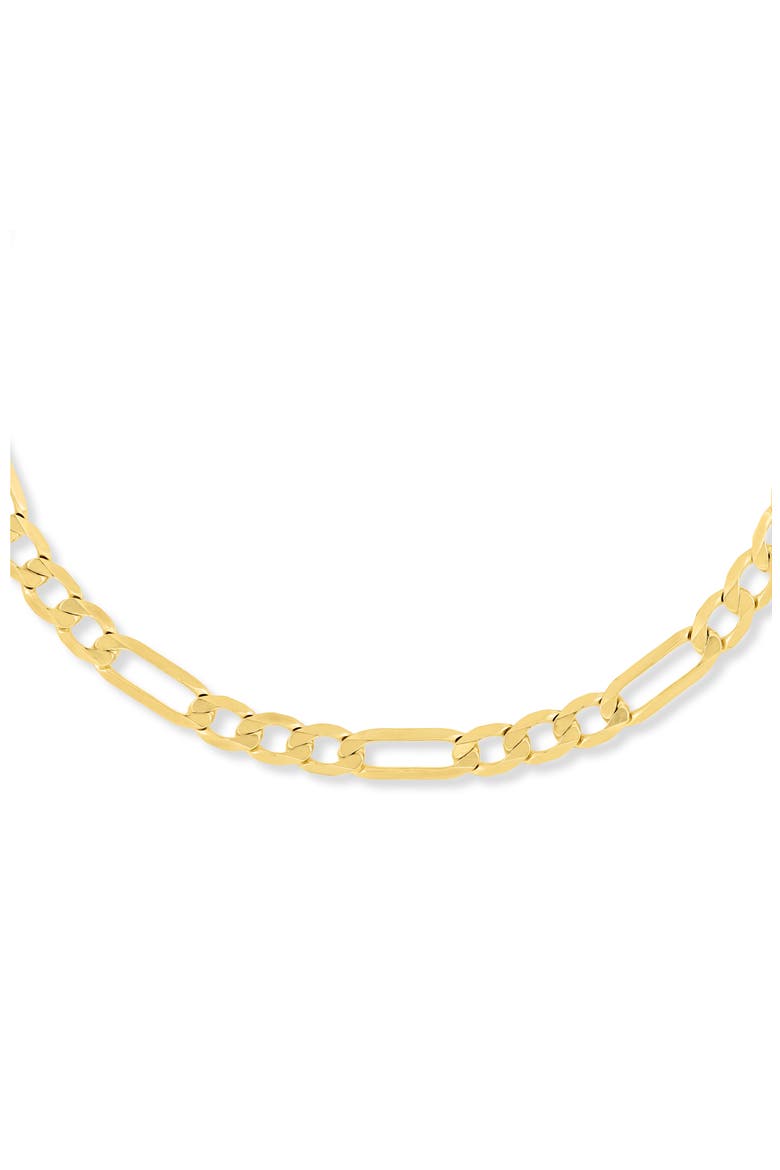 14K Gold Figaro Chain Bracelet, 4mm, Alternate, color, 14K YELLOW GOLD