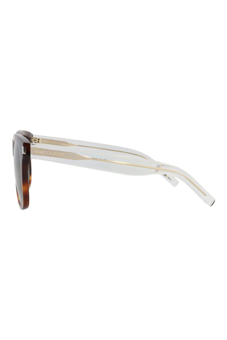 56mm Square Sunglasses, Alternate, color, HAVANA CRYSTAL GREEN