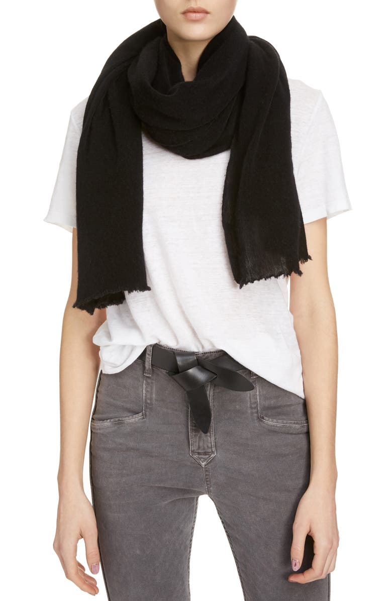 Isabel Marant Zephyr Cashmere Scarf, Main, color,