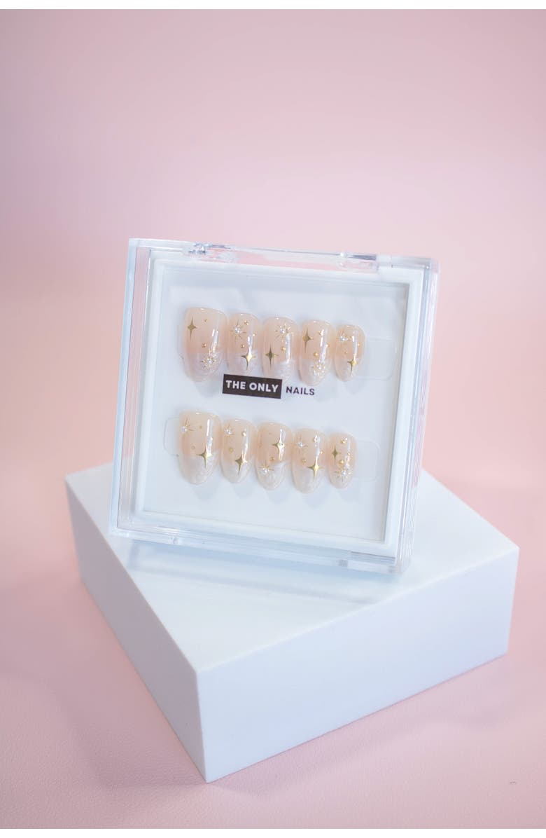 The Only Nails Celestial - Short Almond - Nail Set, Alternate, color, Peachy Rose Gold