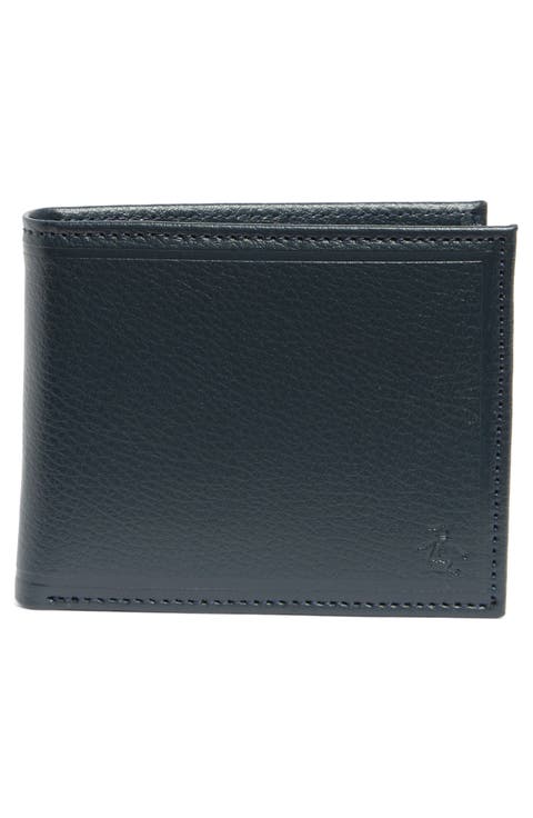 Pebbled Leather Bifold Wallet