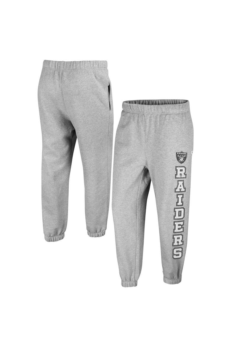 Women's '47 Gray Las Vegas Raiders Double Pro Harper Jogger Sweatpants, Main, color, Heather Gray