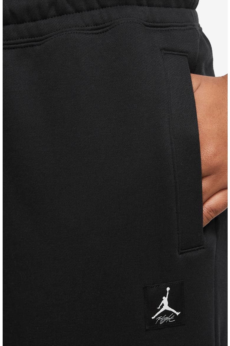 Flight Essentials Washed Fleece Sweatpants, Alternate, color, BLACK