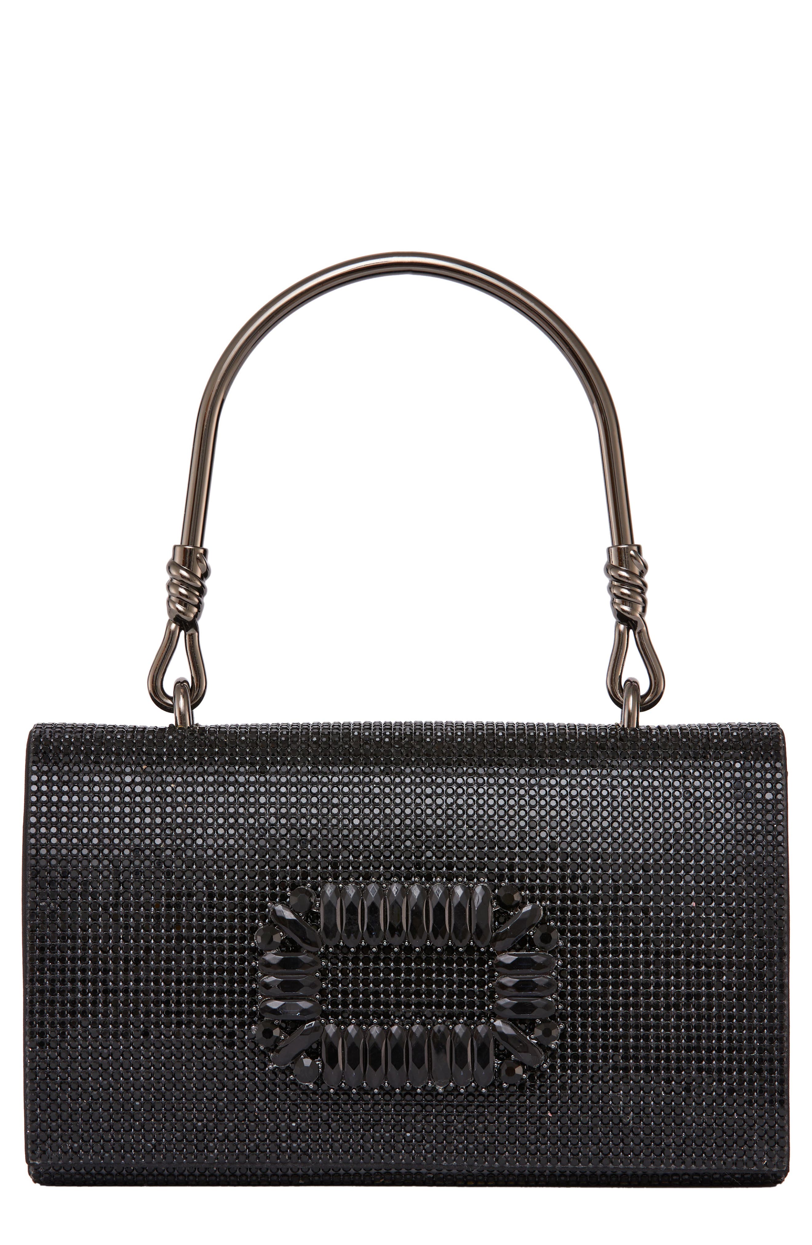 LADY COUTURE Elegant Rhinestone Satin Evening Bag