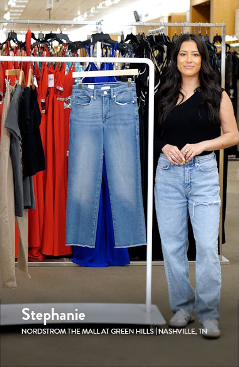Good Split Pocket Straight Leg Jeans, sales video thumbnail