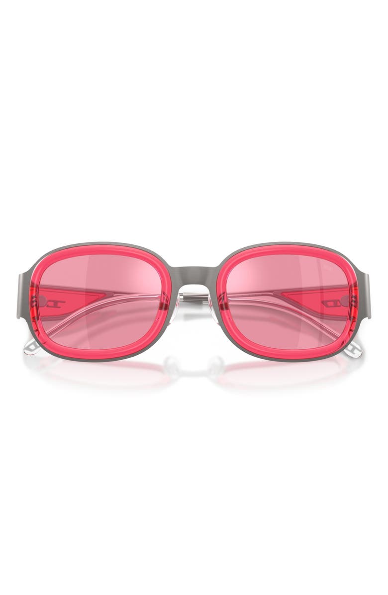 DIESEL<sup>®</sup> 49mm Small Mirrored Square Sunglasses, Alternate, color, 