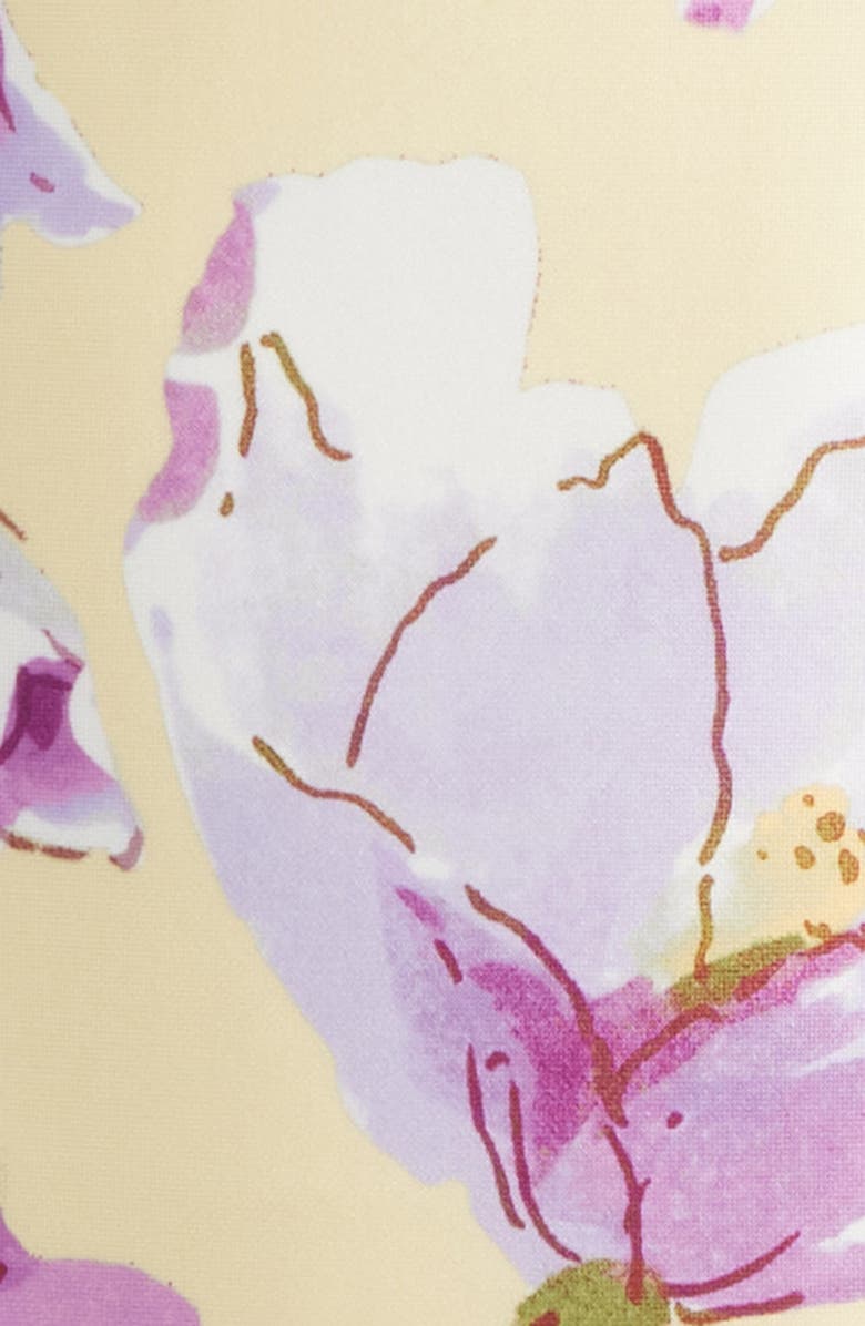 Anne Klein Floral Print Sleeveless Scuba Sheath Dress, Alternate, color, Daffodil Multi