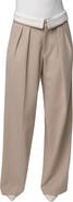 JLUXLABEL Beige Command Pleat Trouser
