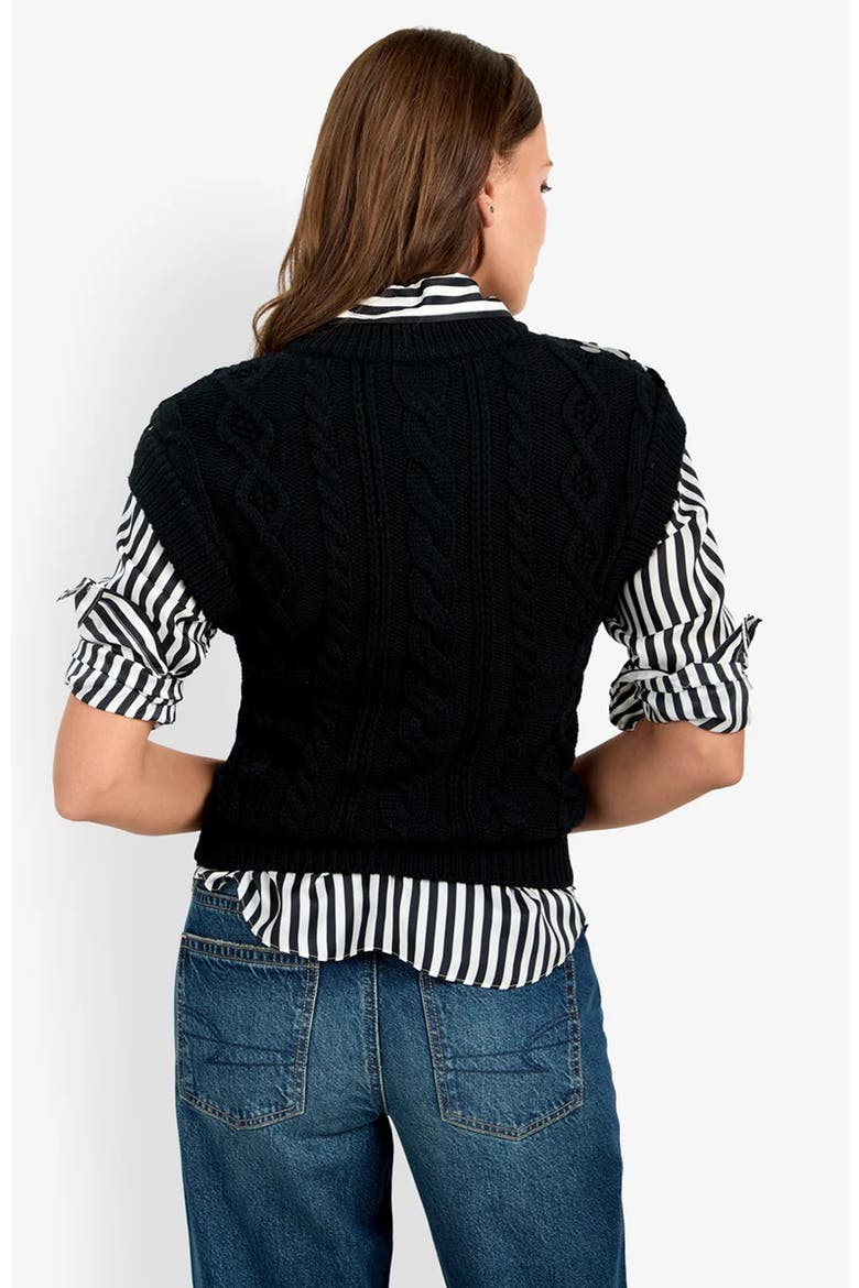 Dalida Vest, Alternate, color, Black