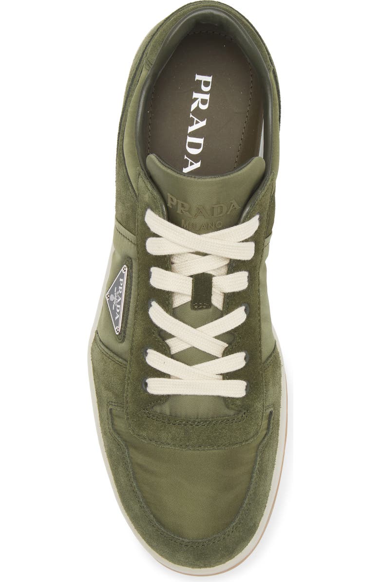 Prada Downtown Low Top Sneaker, Alternate, color, Selva