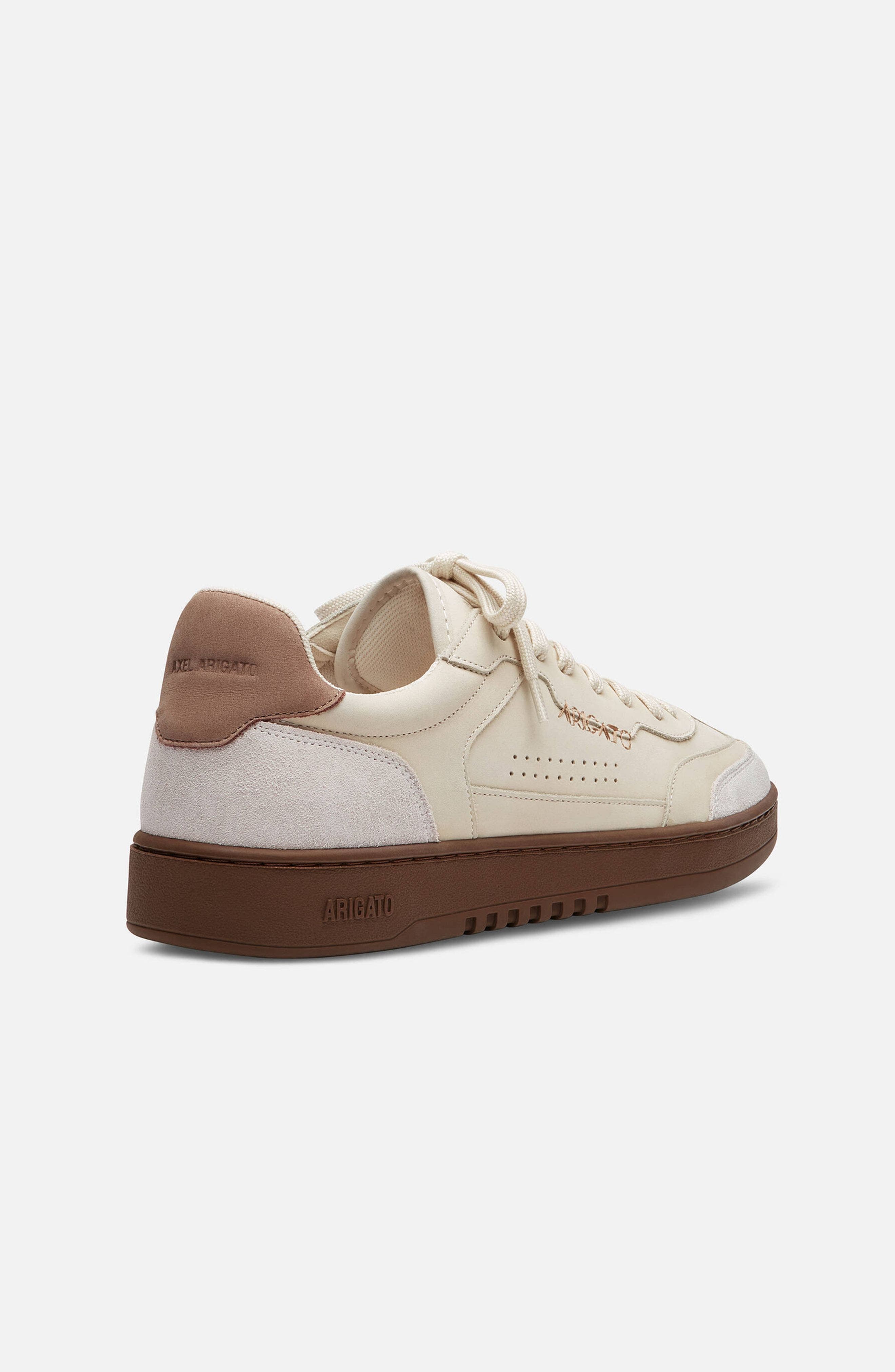 Axel Arigato Dice T-Toe Leather Sneaker, Alternate, color, Light Grey/Beige