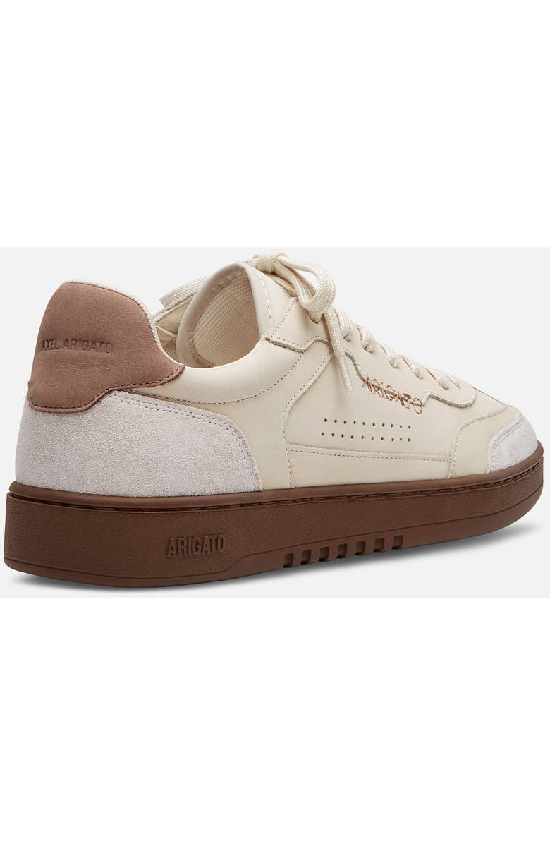Axel Arigato Dice T-Toe Leather Sneaker, Alternate, color, Light Grey/Beige