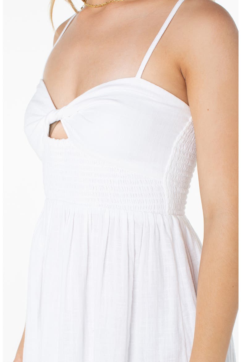 Sunruse Vibes Cutout Minidress, Alternate, color, SNOW WHITE