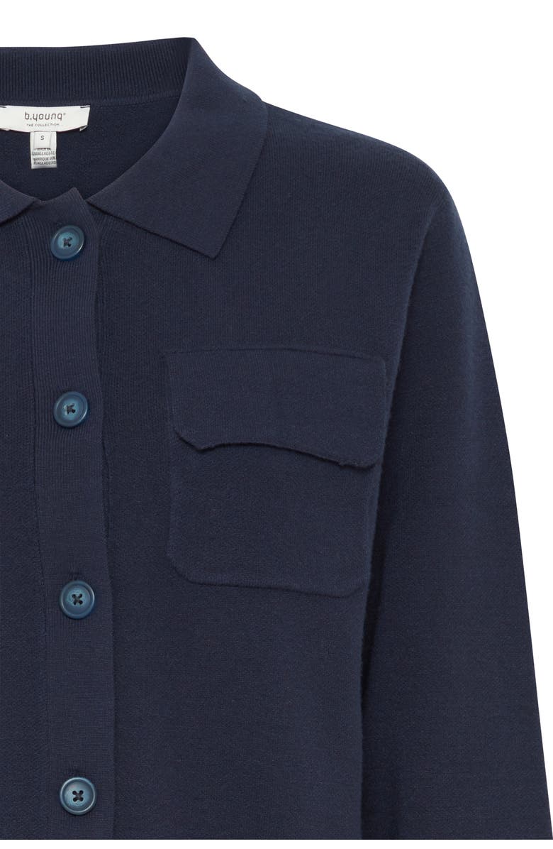 B.YOUNG Otari Knit Cardigan, Alternate, color, Navy Blazer