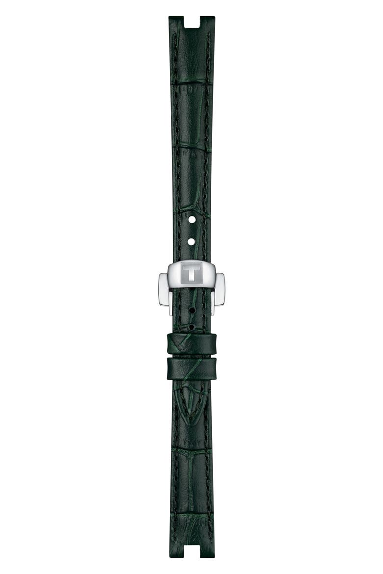 Bellissima Leather Strap Watch, 26mm, Alternate, color, GREEN