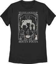 Hocus Pocus Women's Hocus Pocus Witch Tarot Card Graphic T-Shirt