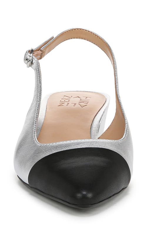 Naturalizer Banks Pointed Toe Slingback Pump In Silver