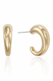 Simple Smooth Hoop Earrings