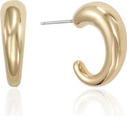 Ettika Simple Smooth Hoop Earrings