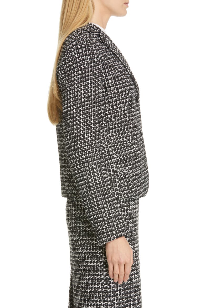 Jomanda Tweed Suit Jacket, Alternate, color, BLACK FANTASY