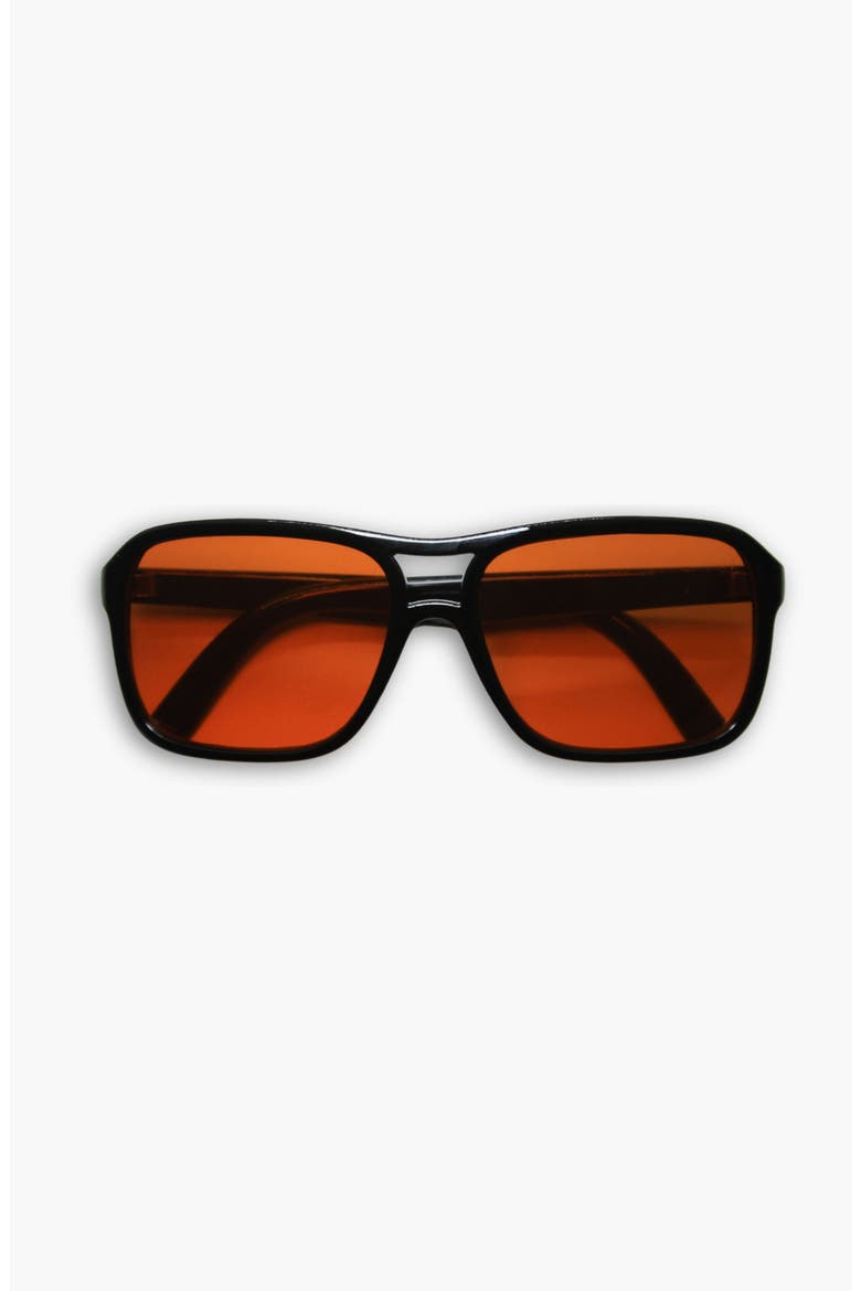 Alfie Aviator Unisex Sunglasses, Main, color, Orange