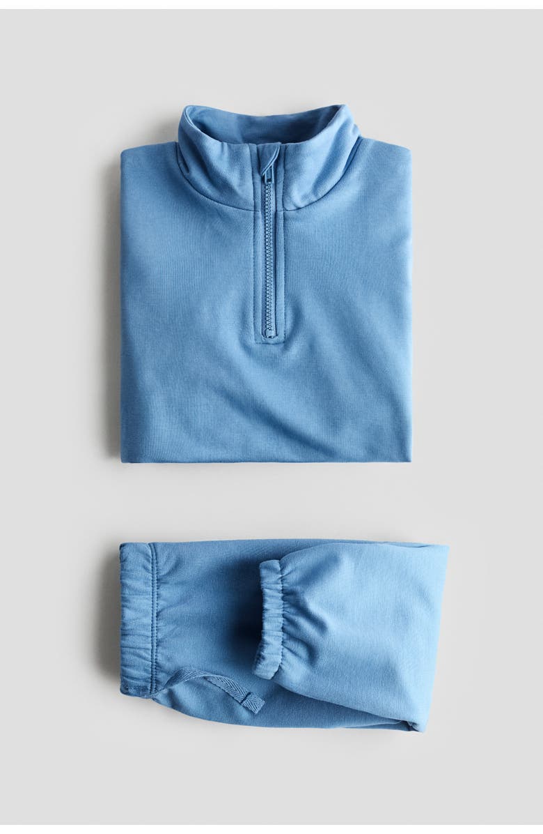 H&M 2-piece Sweatshirt Set, Alternate, color, Dusty Blue