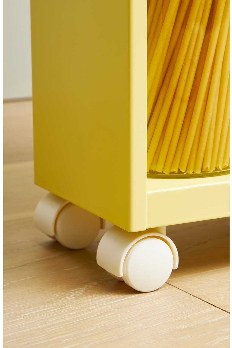 Rolling Storage Cart, Alternate, color, YELLOW