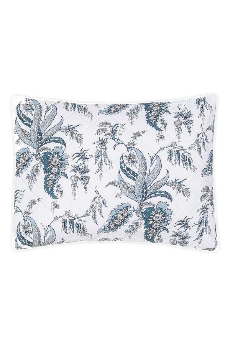 Apolline Quilted Pillow Sham, Main, color, MEDITERRANEAN