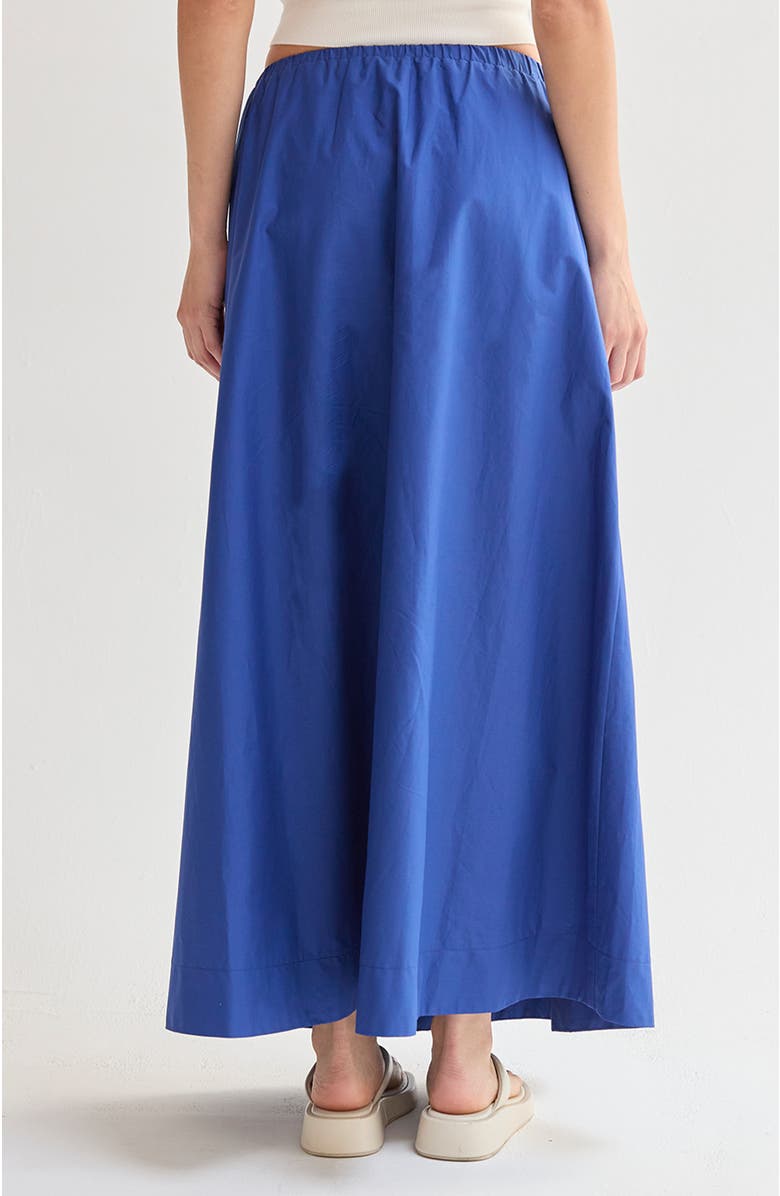 CRESCENT Gathered Poplin Maxi Skirt, Alternate, color, Cobalt Blue
