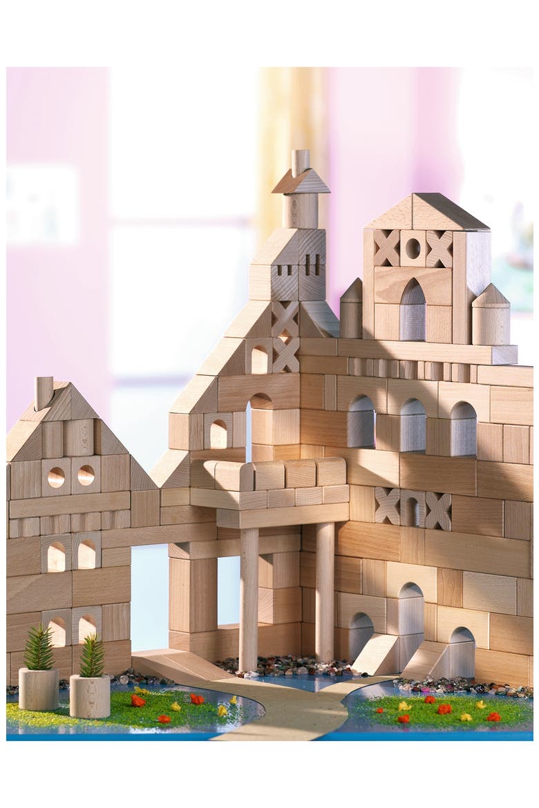 Basic Building Blocks 60 Piece Large Starter Set, Alternate, color, BROWN